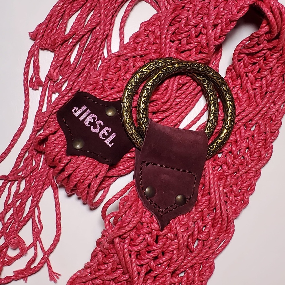 Diesel rare pink belt, size 95/38" ,made in ITALY